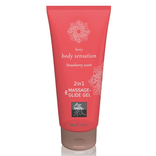 Massage & Glide Gel 2 in1 Strawberry Scent