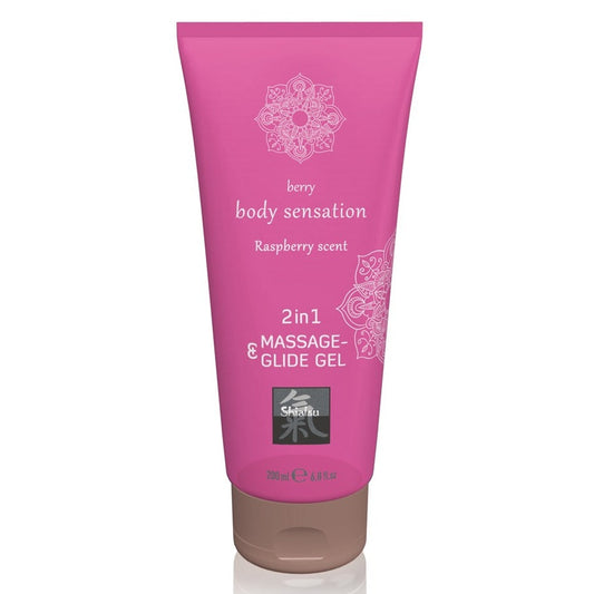 Massage & Glide Gel 2in1 Raspberry Scent