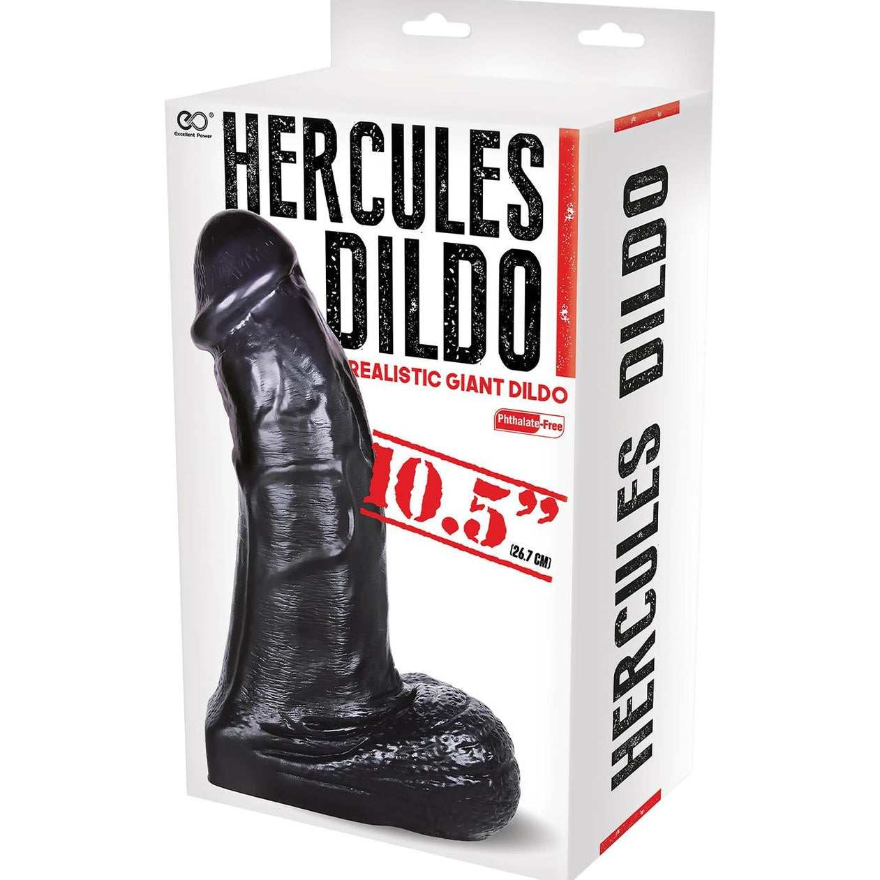 10.5 Inch Pvc Giant Dildo Black