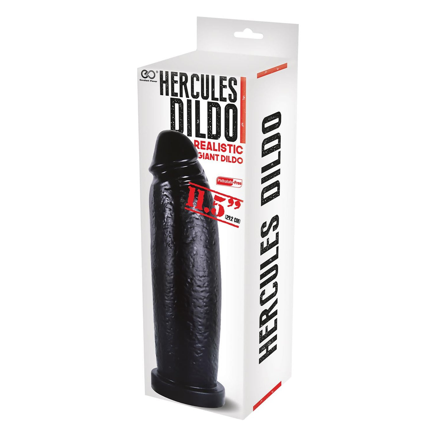 11.5 Inch Pvc Giant Dildo Black