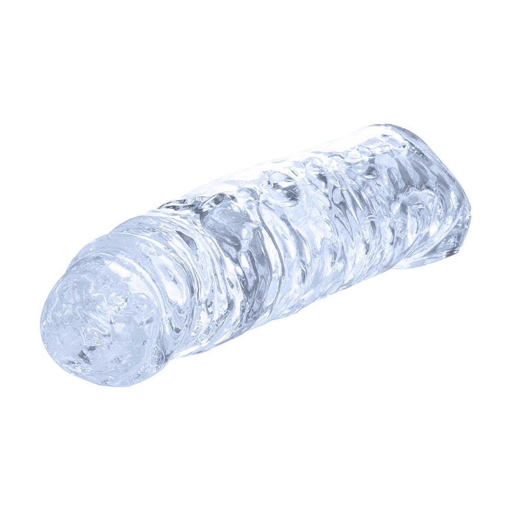 9 Inch Tpe Transparent Penis Length Enhancer With Ball Strap