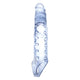 9 Inch Tpe Transparent Penis Length Enhancer With Ball Strap