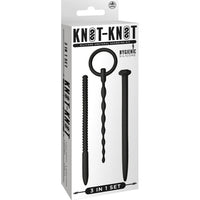 3 In 1 Silicone Urethral Sound Kit Set Black