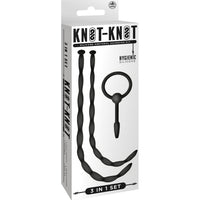 3 In 1 Silicone Urethral Sound Kit Set Black