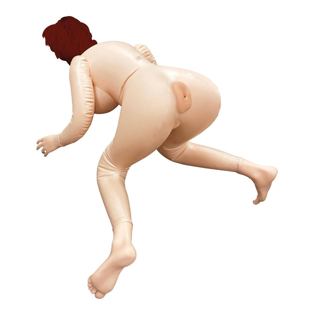 104Cm Pvc Inflatable Sitting Doll With Asian Face