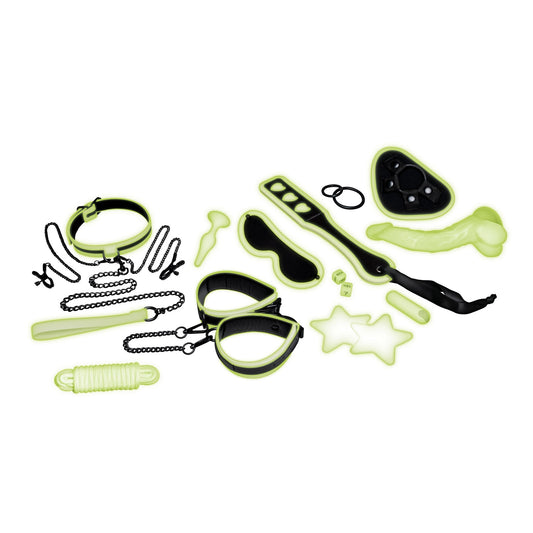 12-osainen pimeässä hohtava all-in-one-sidontasarja