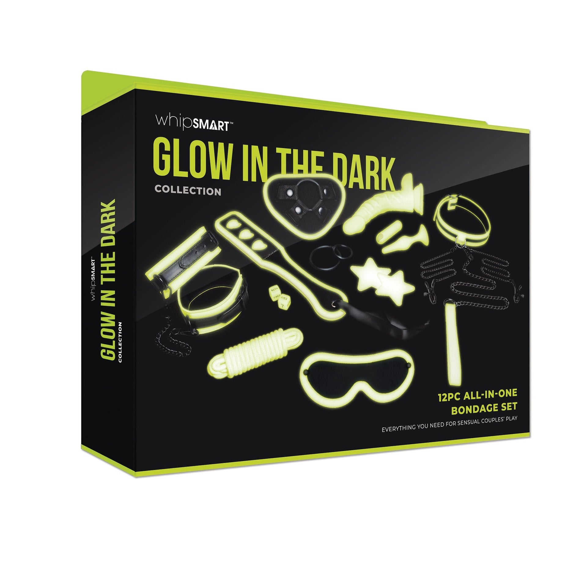 12-osainen pimeässä hohtava all-in-one-sidontasarja