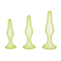 3 Pcs Glow In The Dark Silicone Anal Training Kit