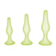 3 Pcs Glow In The Dark Silicone Anal Training Kit