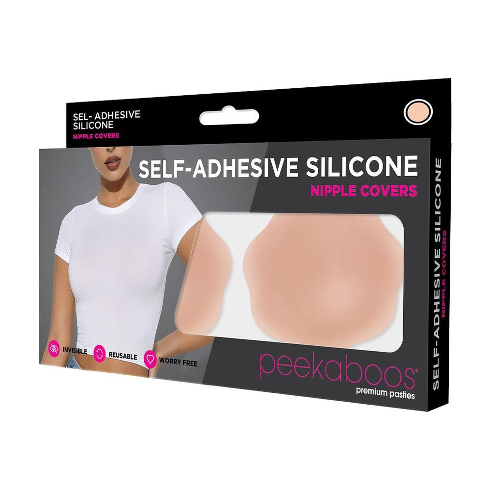 Peekaboos Self Adhesive Silicone Nipple Covers, Flesh