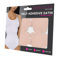Peekaboos Self Adhesive Satin Nipple Covers, Nude