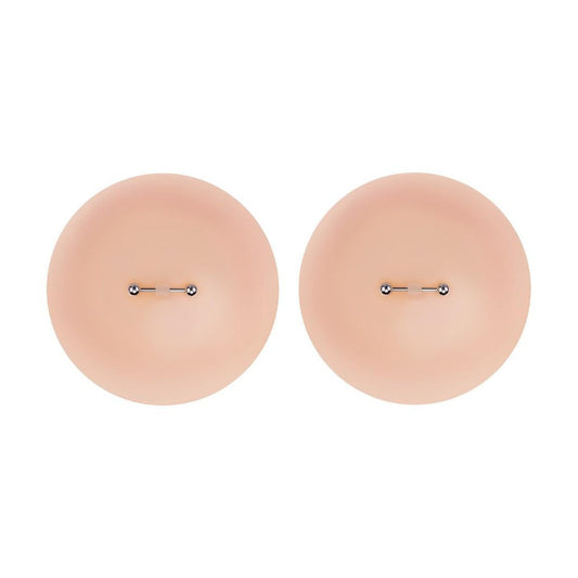 Peekaboos Silicone Pierced Nipple Covers, Flesh