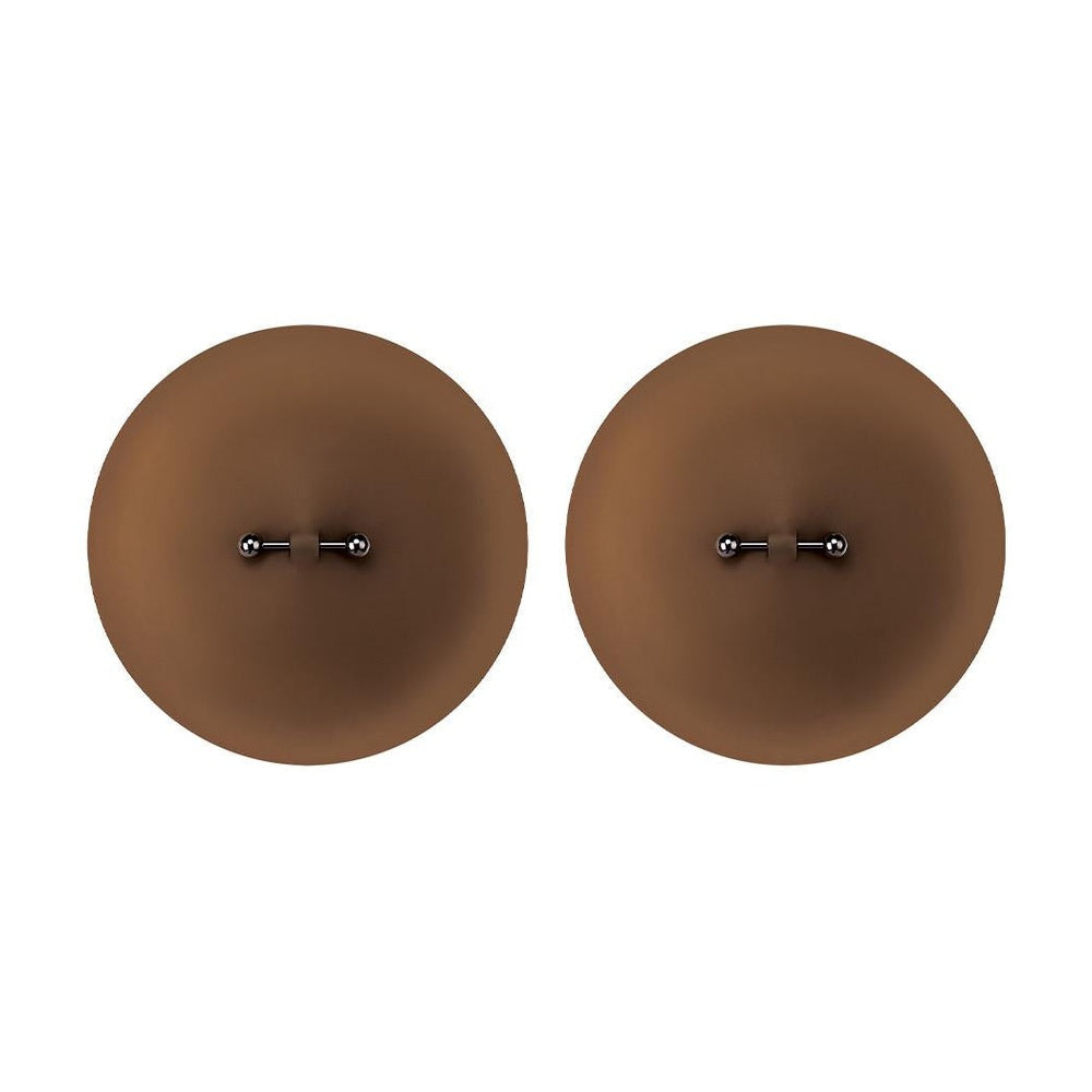 Peekaboos Silicone Pierced Nipple Covers, Brown