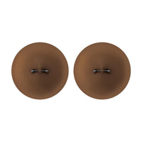 Peekaboos Silicone Pierced Nipple Covers, Brown