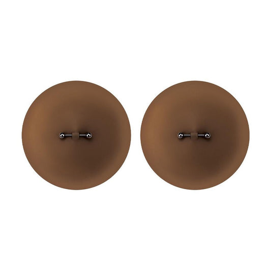 Peekaboos Silicone Pierced Nipple Covers, Brown