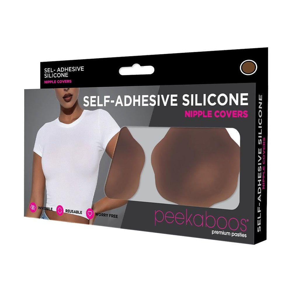 Peekaboos Self Adhesive Silicone Nipple Covers, Brown