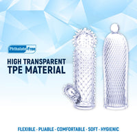 2 Seductive Tickler Sleeves Set Clear