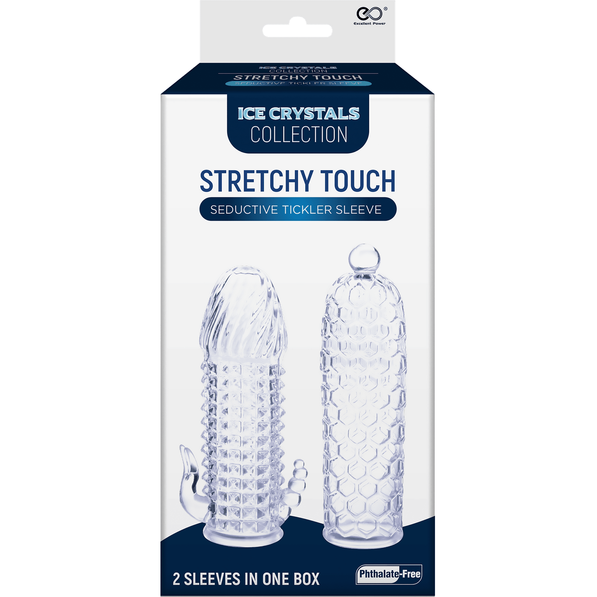 2 Seductive Tickler Sleeves Set Clear