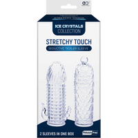 2 Seductive Tickler Sleeves Set Clear