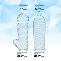 2 Seductive Tickler Sleeves Set Clear