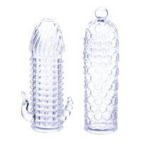 2 Seductive Tickler Sleeves Set Clear