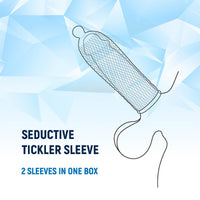 2 Seductive Tickler Sleeves Set Clear