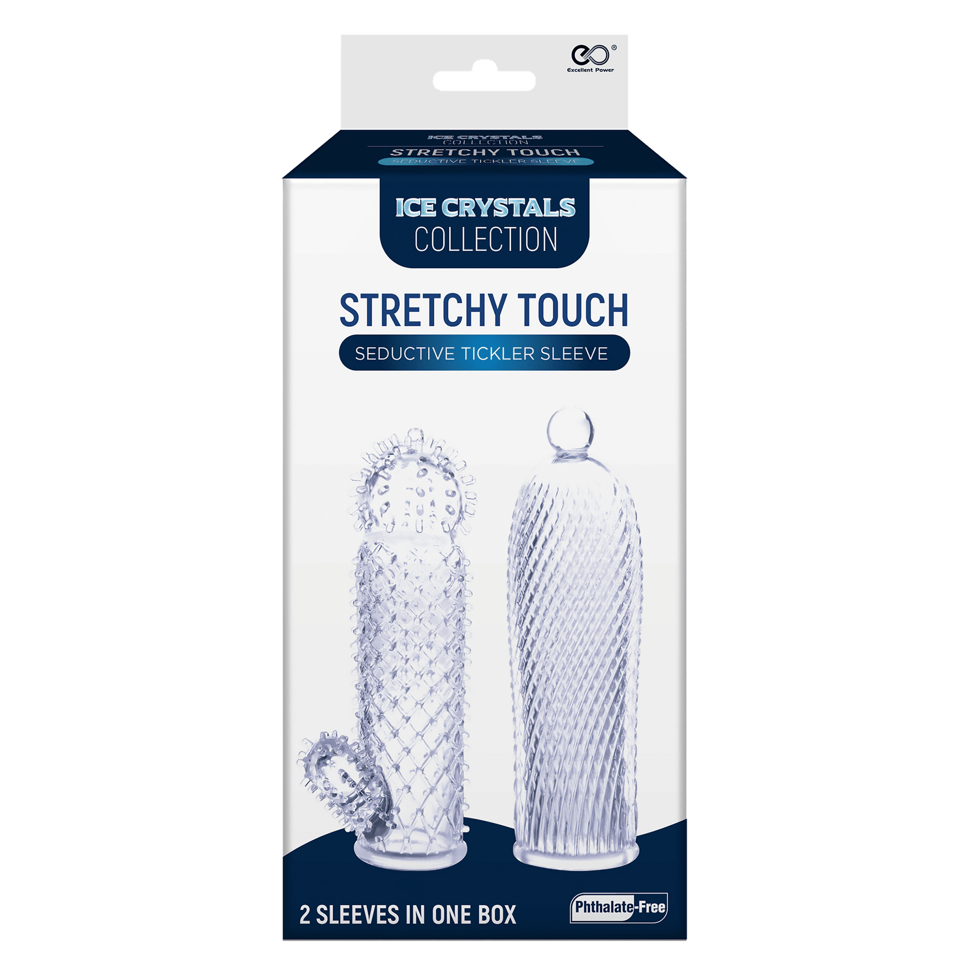 2 Seductive Tickler Sleeves Set Clear
