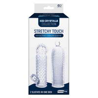 2 Seductive Tickler Sleeves Set Clear
