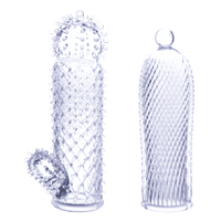 2 Seductive Tickler Sleeves Set Clear