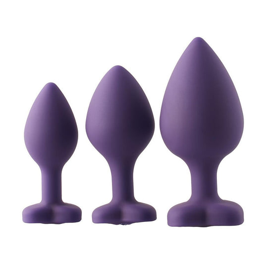 Anal Training Kit Gem Stone Purple