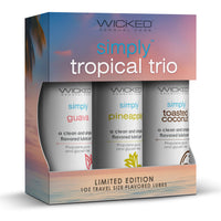 Simply Tropical Trio - vesipohjainen liukuvoide 3 x 30 ml