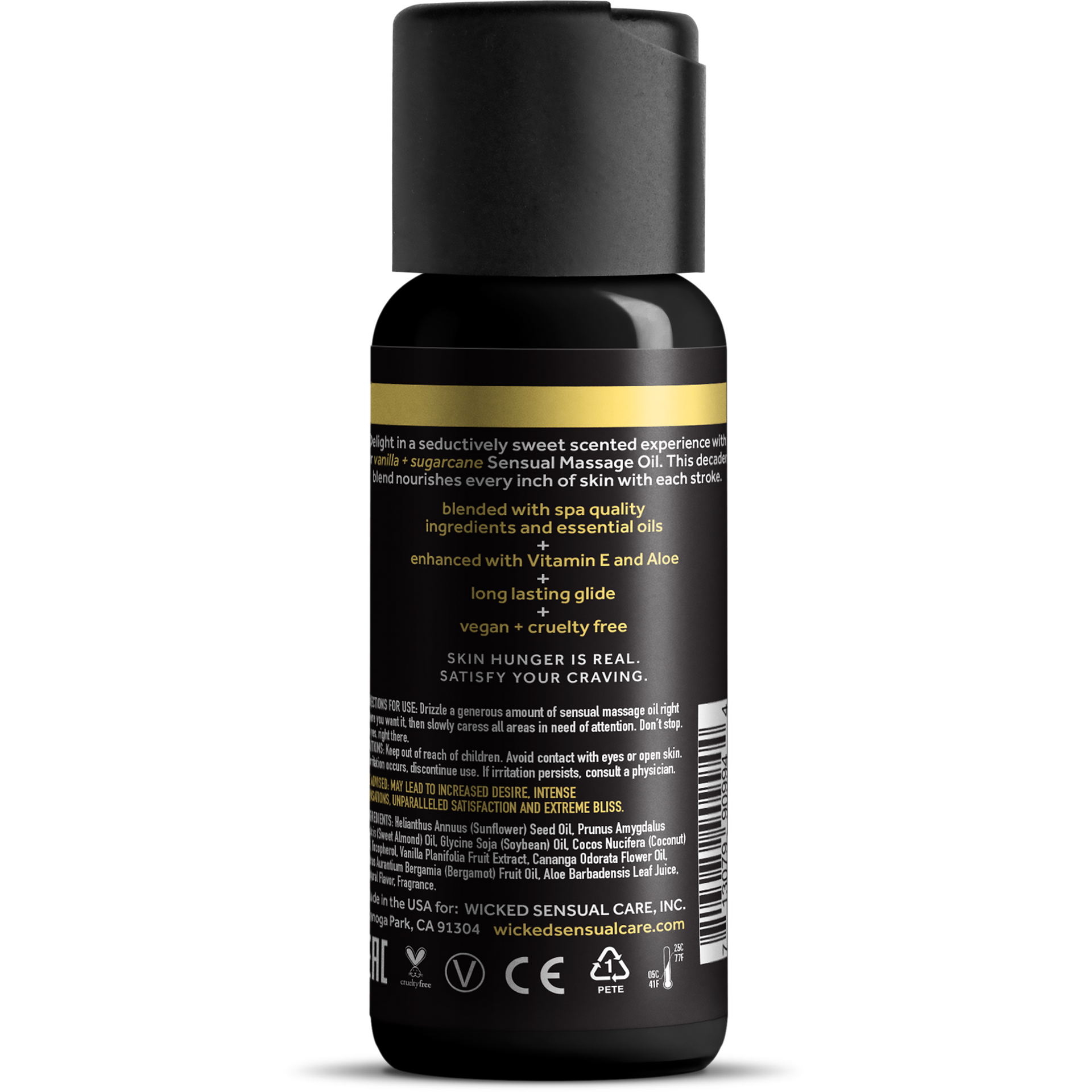Vanilla & Sugarcane -hierontaöljy 120 ml