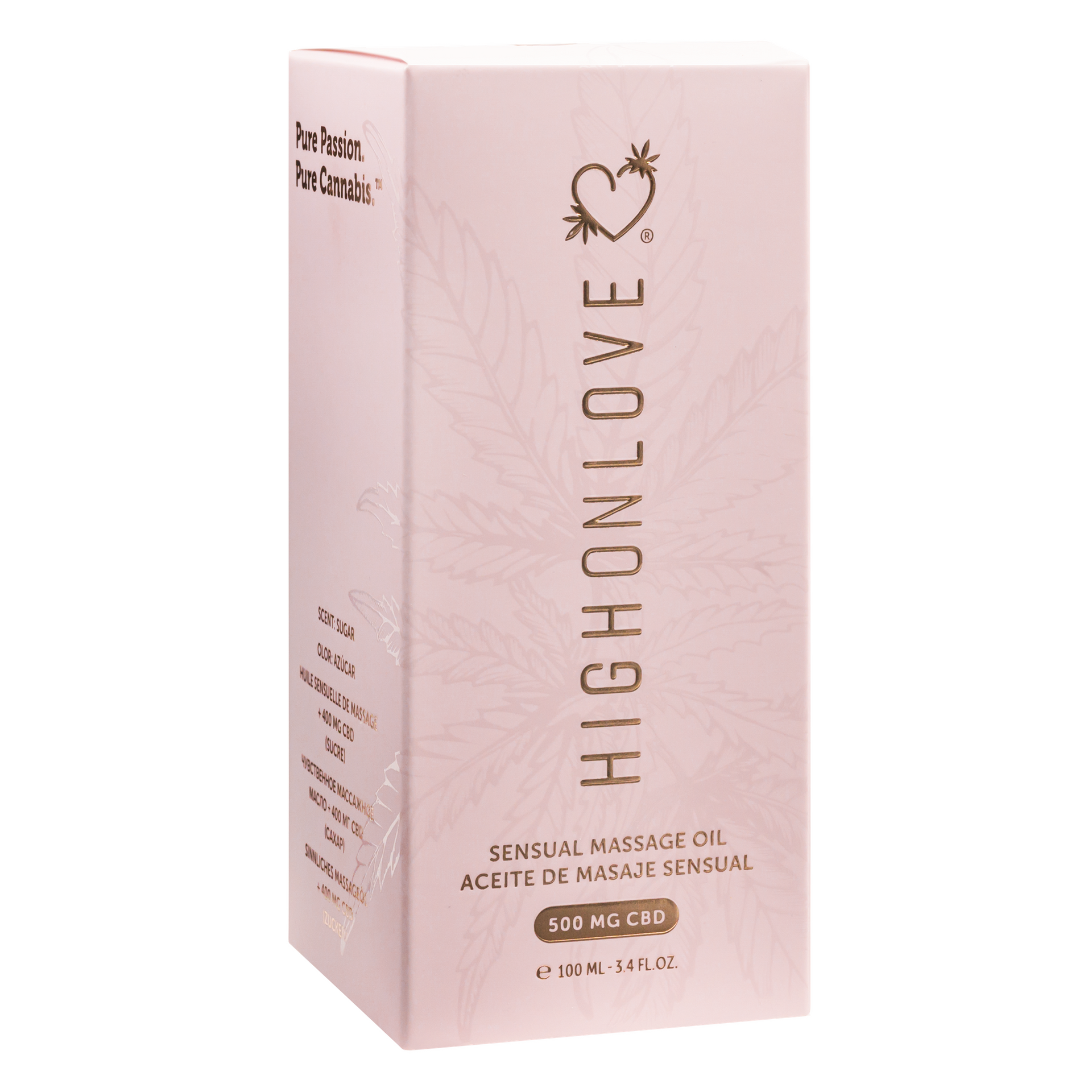 CBD Sensual Massage Oil Sugar High - hierontaöljy