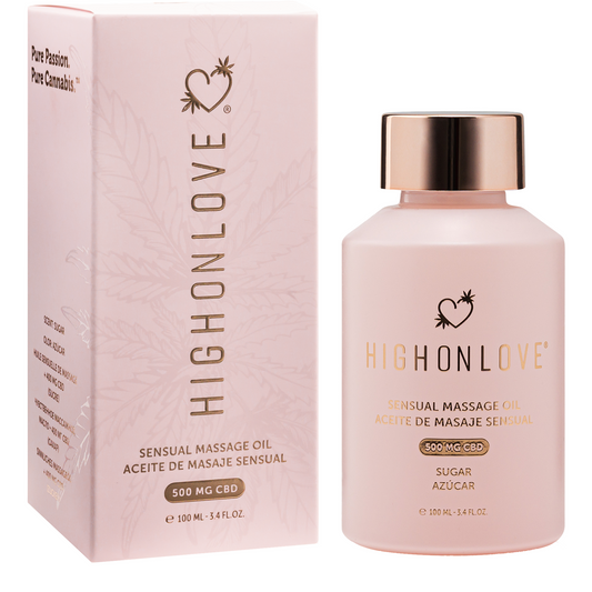 CBD Sensual Massage Oil Sugar High - hierontaöljy