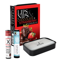 Pleasure Kit Chocolate & Strawberry - kihelmöivä nänni- ja huulibalsami