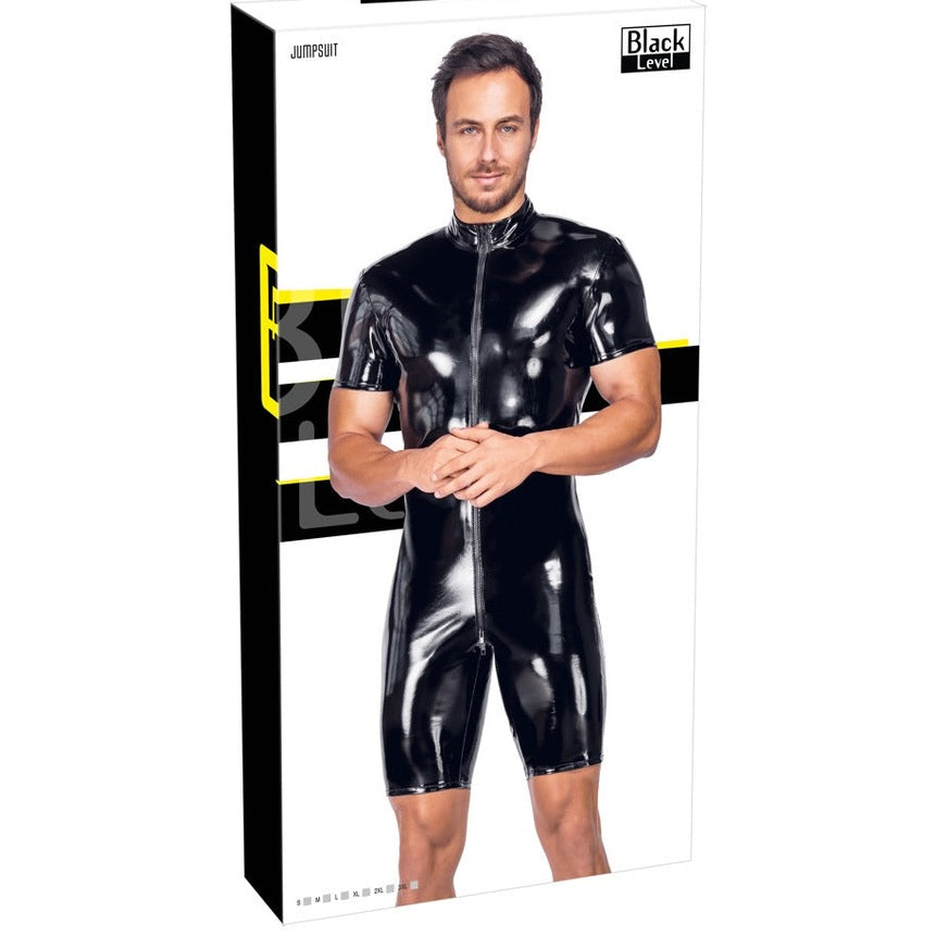 Short Vinyl Jumpsuit