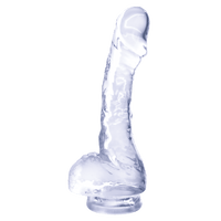 4 Inch Realistic Mini Dildo With Suction Cup Clear