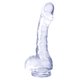 4 Inch Realistic Mini Dildo With Suction Cup Clear