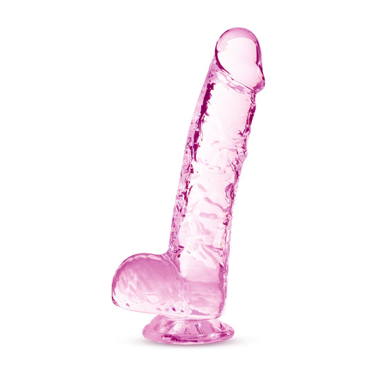 6 Inch Crystalline Dildo Rose