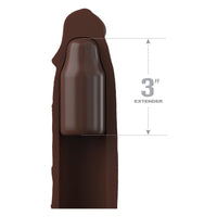 7 Inch Extension With Strap Brown