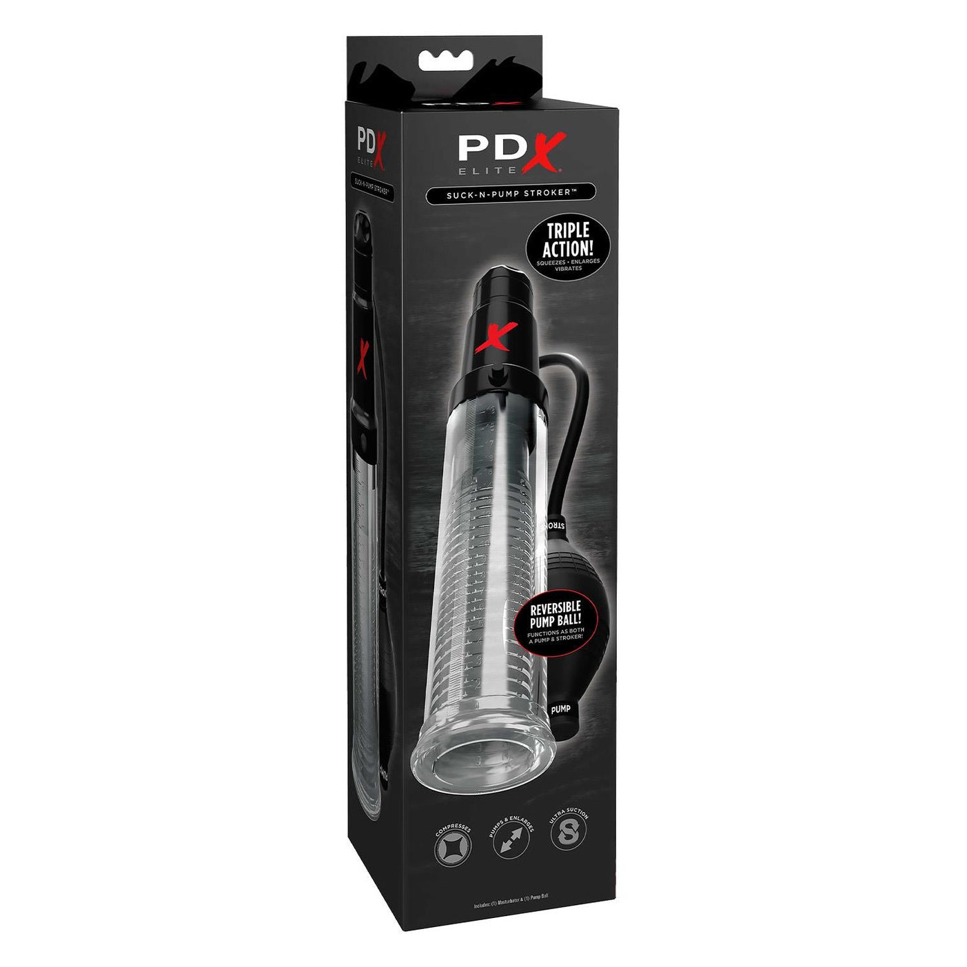 Suck-N-Pump Stroker Clear