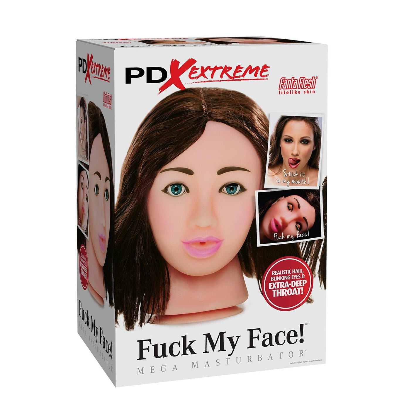 Pipedream Extreme Toyz Fuck My Face Mega Masturbator - Brunette Light