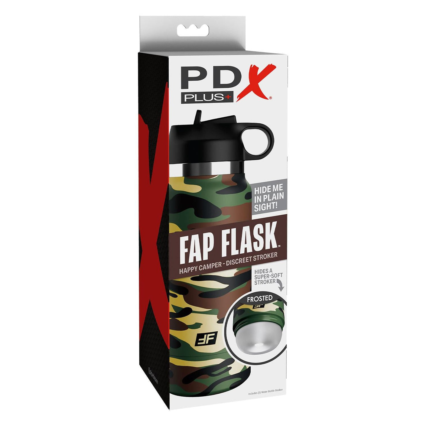 Fap Flask - Happy Camper Discreet Stroker Clear
