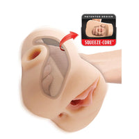 Double Pounder Vibrating Squeeze Stroker