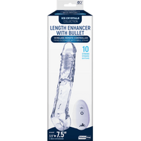 7.5 Inch Tpe Extension Sleeve With 10 Function Speed Bullet