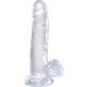 7 Inch Cock With Balls Clear