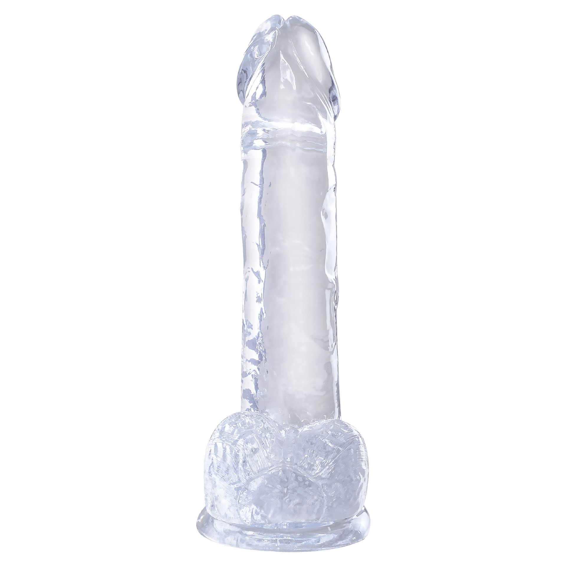 7 Inch Cock With Balls Clear