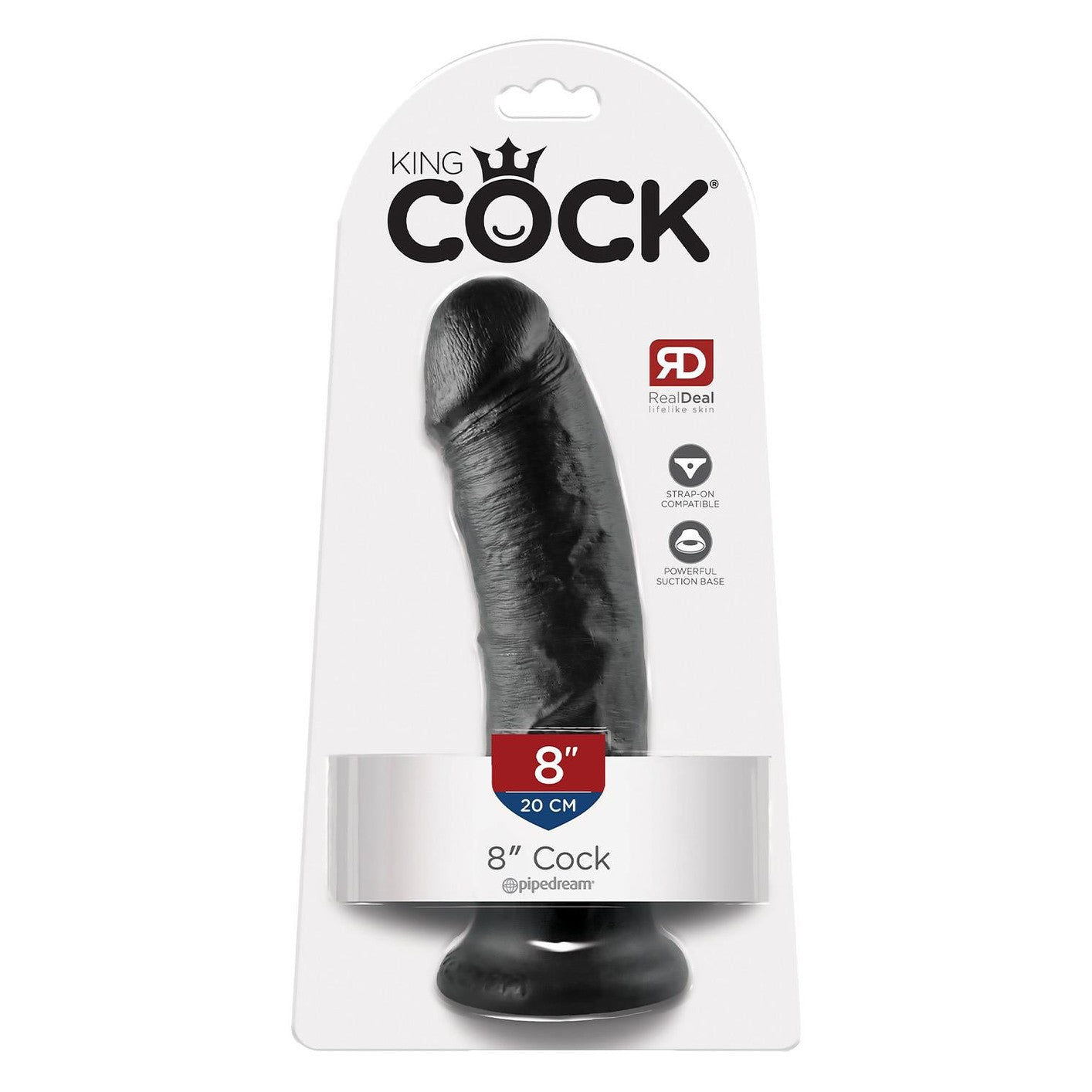 8 Inch Cock Black