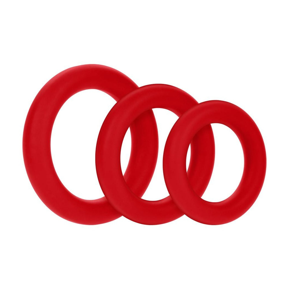 F-61 3 Piece C-Ring Set Red