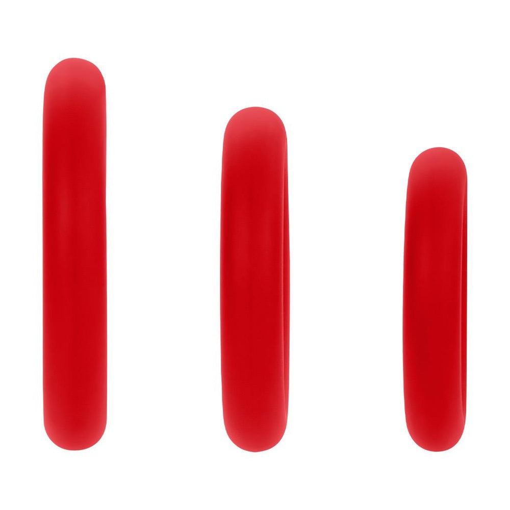 F-61 3 Piece C-Ring Set Red